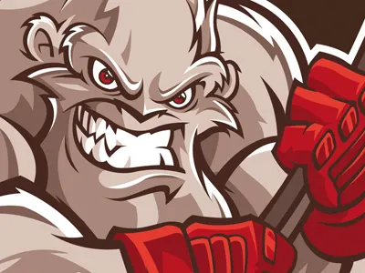 Blizzard logo - hockey team cartoon character hockey logo mascot