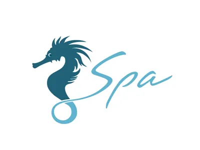 Spa Seahorse brand branding communication agency design identity illustration logo logo design logo designer pavel surovy sea seahorse spa symbol