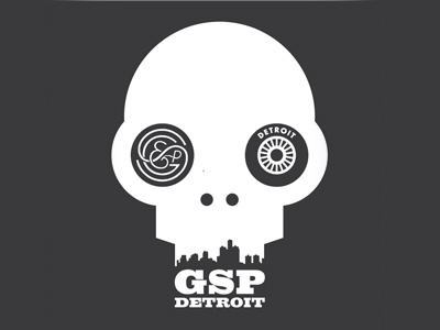 GSP Detroit detroit goodby illustration silverstein skull