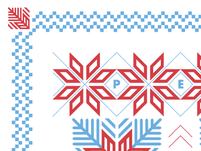 Happy Holidays, Dribbble! card christmas geometric holiday snowflake