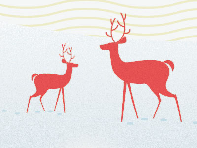 Self-promo Christmas Card (Close-up) illustration