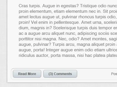 Bottom of a post for my new blog. button inset
