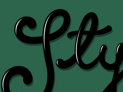logo lettering in progress hand lettering