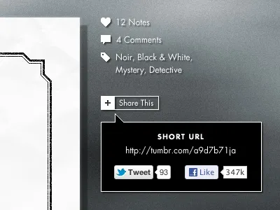 Share This black white blog meta data noir share