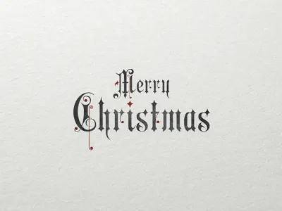 Merry Christmas fancy lettering lettering type typeface typo typography
