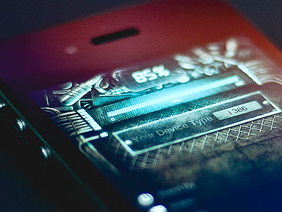 battery app 2d battery design iphone matrix mech photo ui
