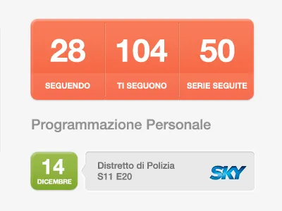 New Episode39.it Elements buttons css design elements movies orange web