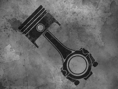 Piston logo piston print