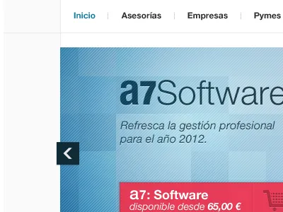 Rebound! button ecommerce homepage interface menu showcase slider ui web website