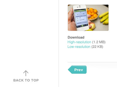 Media Resource anchor line button teal ui website white