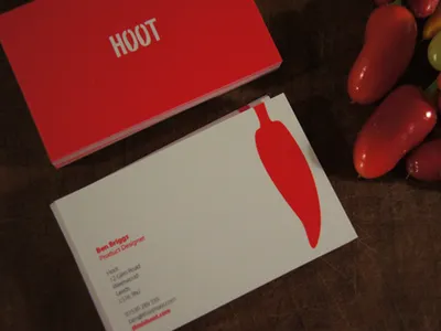 Really Hoot Cards business cards chili hoot