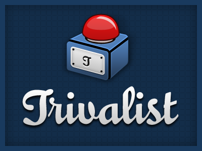 Trivalist blue button buzzer icon quiz trivalist