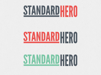 Standard Hero Logo Colour Options colours concept logo options