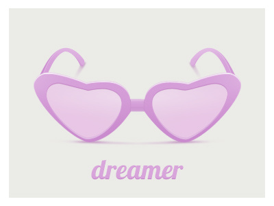 Dreamer dreamer glasses pink