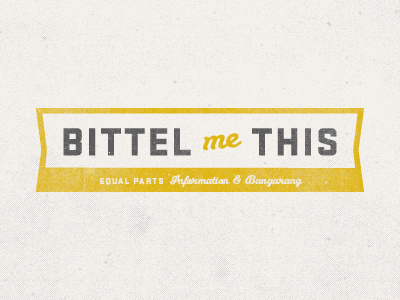 Bittel Me This logo typography