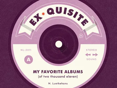 Top 10 illustration music packaging typography