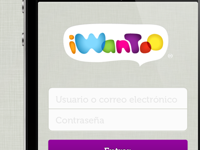 iphone login button form hint iphone login social network text ui