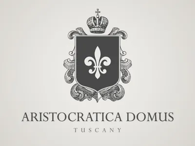 Aristocratica Domus logo aristocratica design domus estate logo logos real tuscany