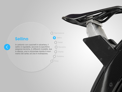 Ciclotte.com section detail carbon ciclotte circle cycle design flash web webdesign