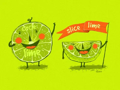Lime Emotions 13mu bar circle emotions fun lime slice t shirt