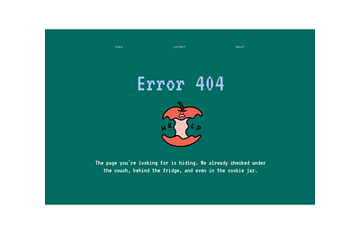 404 Page Design. Daily UI. Challenge #008 404 error page challenge cleanui creative design creative error page dailyui dailyuichallenge fun error page lost page ui uidesign userinterface