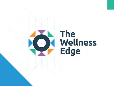 The Wellness Edge (Colour) abstract branding design graphic design illustration logo mcdaid vector