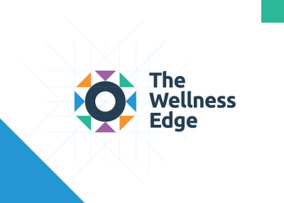 The Wellness Edge (Colour) abstract branding design graphic design illustration logo mcdaid vector