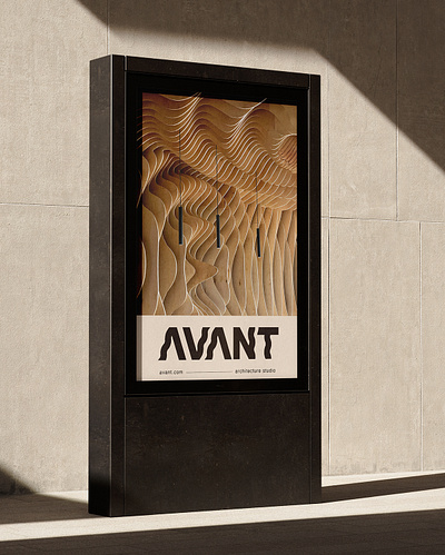 AVANT advertisement architecture billboard brand design branding brief logo poster stationery studio visual identity