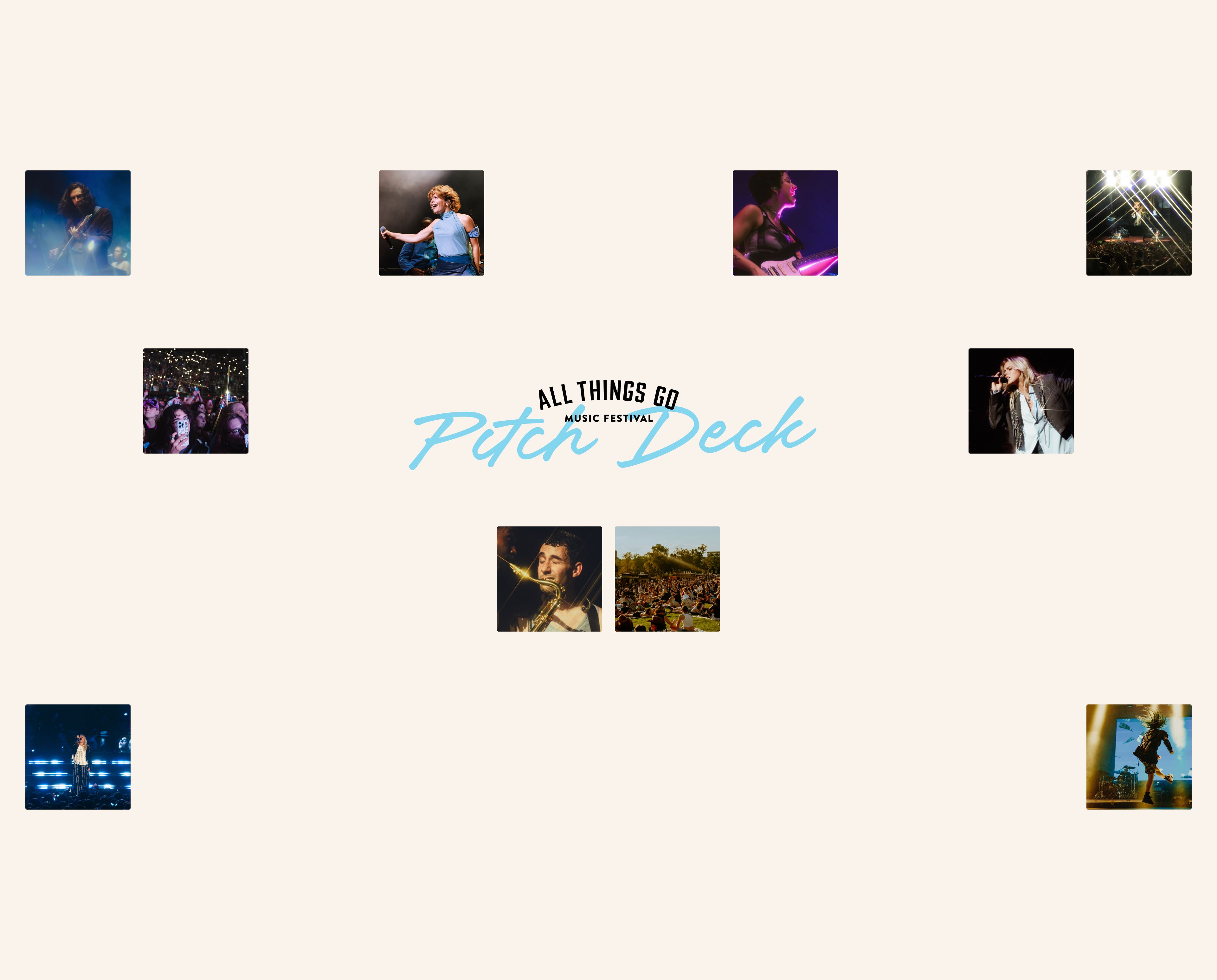 Example of Pitch deck | Partnership deck for music festival | ochi design