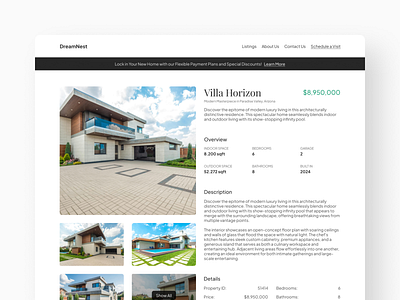 DreamNest - Real Estate Agency branding design ui web design website