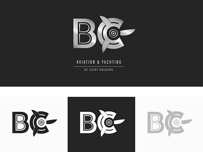 Luxury Logo ✦ BC ASSET – Yachting & Aviation aviation bc logo branding elite logo logo design luxury luxury brand luxury logo metallic logo portfolio upscale yachting