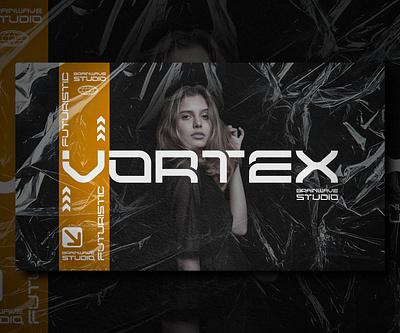 VORTEX - Futuristic Font Design. allcaps branding cyberpunk cyberpunk font future futuristic font motion