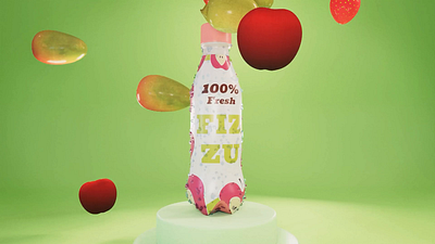 Fizzu Behind The Scenes Ads & Anamorphic 2d animation 3d 3d animation ads after effect animation branding design drink fizzu fresh fruit graphic design illustration illustrator juice logo motion graphics organic photoshop