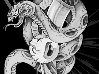 Snake Dagger dagger eyeball pencil pitchgrim shirt snake