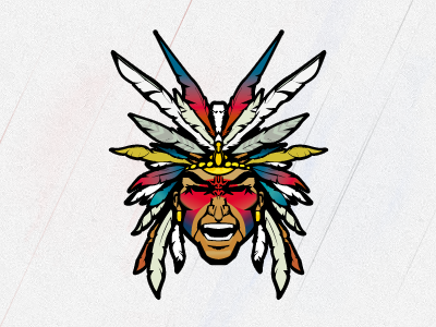 Angry Aztec angry arrrrrgh!!!! aztec face logo man vector