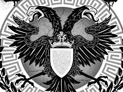 Double Headed bird double headed pitchgrim shield