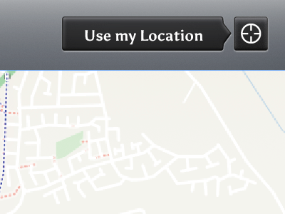 Use my location button icons location location button map