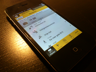 Schiphol Planner app iphone