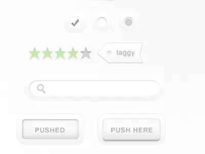 Shiny User Interface 3 buttons checkbox ratings search bar tags