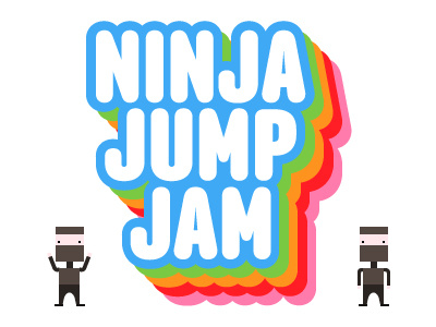 NinjaJumpJam blue colors game green ninja ninjajumpjam njj orange pink red