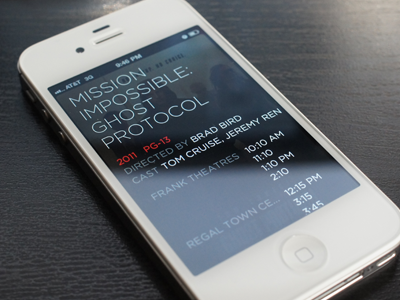 Movie App UI app iphone movies ui