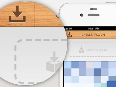 Drag and drop adobe button cubes design drag drop ios ios5 iphone lighting minimal pattern texture ui ux wood wooden