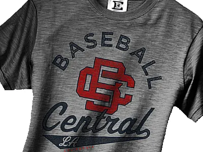 Baseball Central 2012 baseball retro sports t shirts tees texture vintage