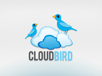 CloudBird Logo Design animal bird blue bird brand brand name bubble bubble speech chat chirp emblem identity label logo logotype marker media online quotes social stamp symbol trademark trendy tweet twitter vector vibrant