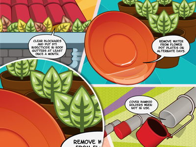 Dengue prevention tips app buuuk dengue denguelah illustration ios iphone mosquito prevention tips vector