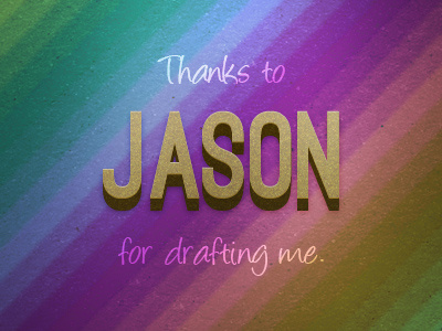 Thanks to Jason invite thanks