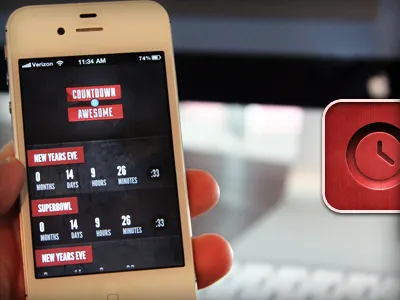Countdown to iPhone app icon iphone ui