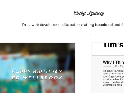 A Wild Redesign Has Appeared! portfolio web web design website