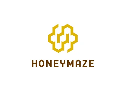 HoneyMaze custom honey logo maze type