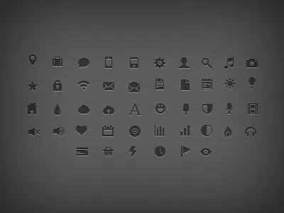 16 px vectors icons pixel